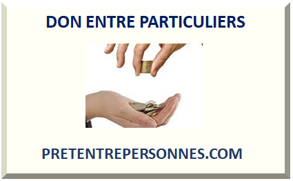 DON ENTRE PARTICULIERS