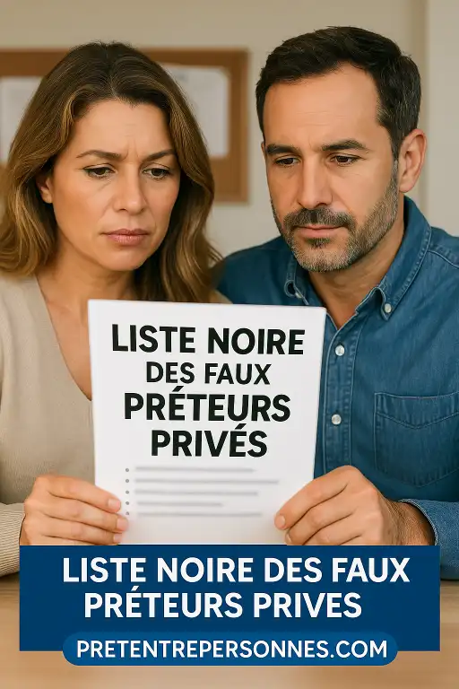 LISTE DES FAUX PRÊTEURS PRIVÉS